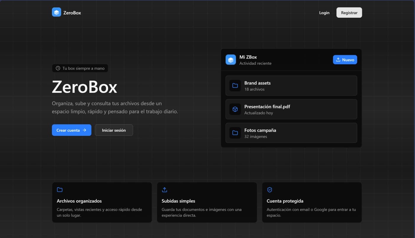 ZeroBox gestor de archivos
